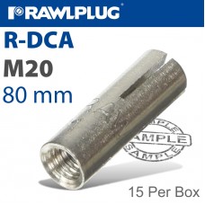 R-DCA WEDGE ANCHOR 20X80MM X15 PER BOX